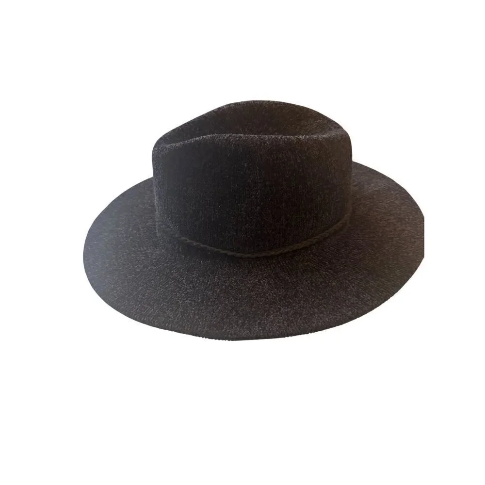 Britts Knits Getaway Foldable Hat Wool Wide Brim Fedora Hat With Braided Band